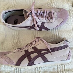Onitsuka Tiger Light Purple and Maroon Sneakers
